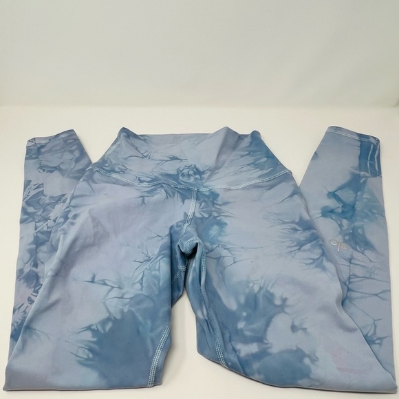 NWT ALO Yoga High Waist Tie Dyed Leggings Blue/Lilac Size XXS (fits like XS) - Picture 7 of 10